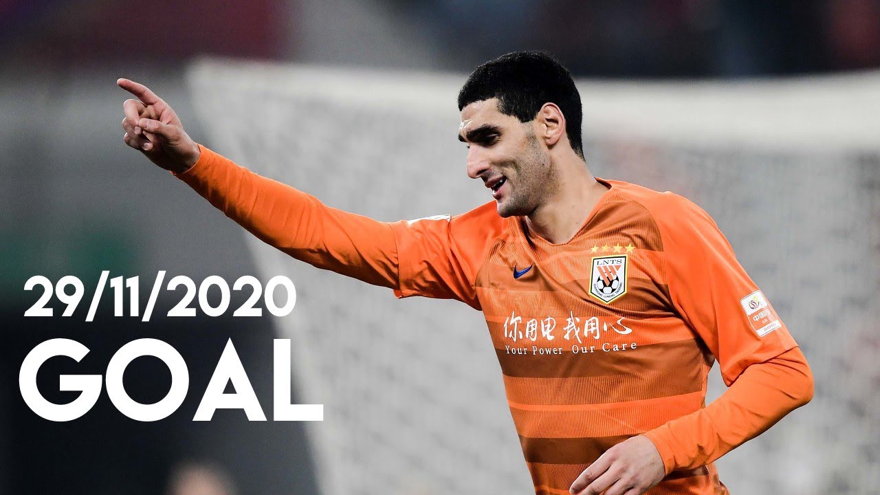 29/11/2020 Marouane Fellaini goal | Chinese FA Cup 2020 | Shandong Luneng - Zhejiang Greentown 2-0