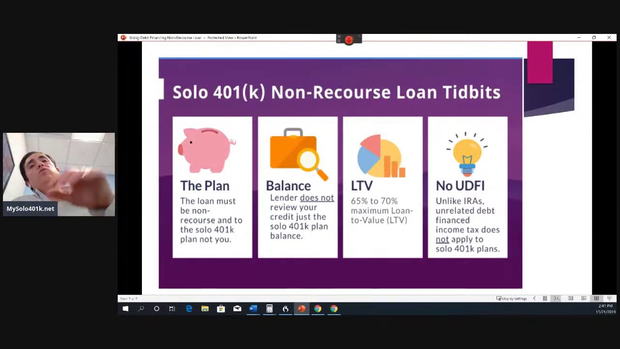 LiveChat - Self directed 401k Real Estate Rules - Using Debt/Non-Recourse Loan