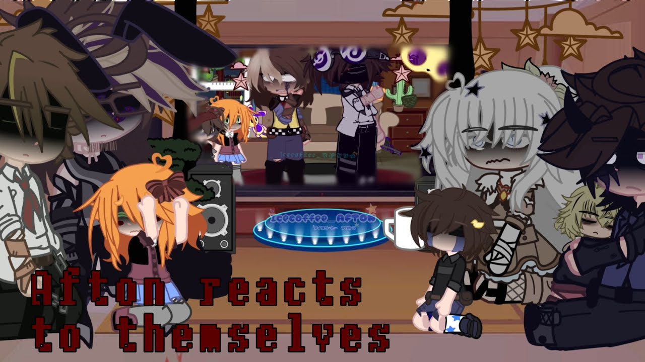 Aftons reacts to themselves+micheals family/my au-helliam????(: