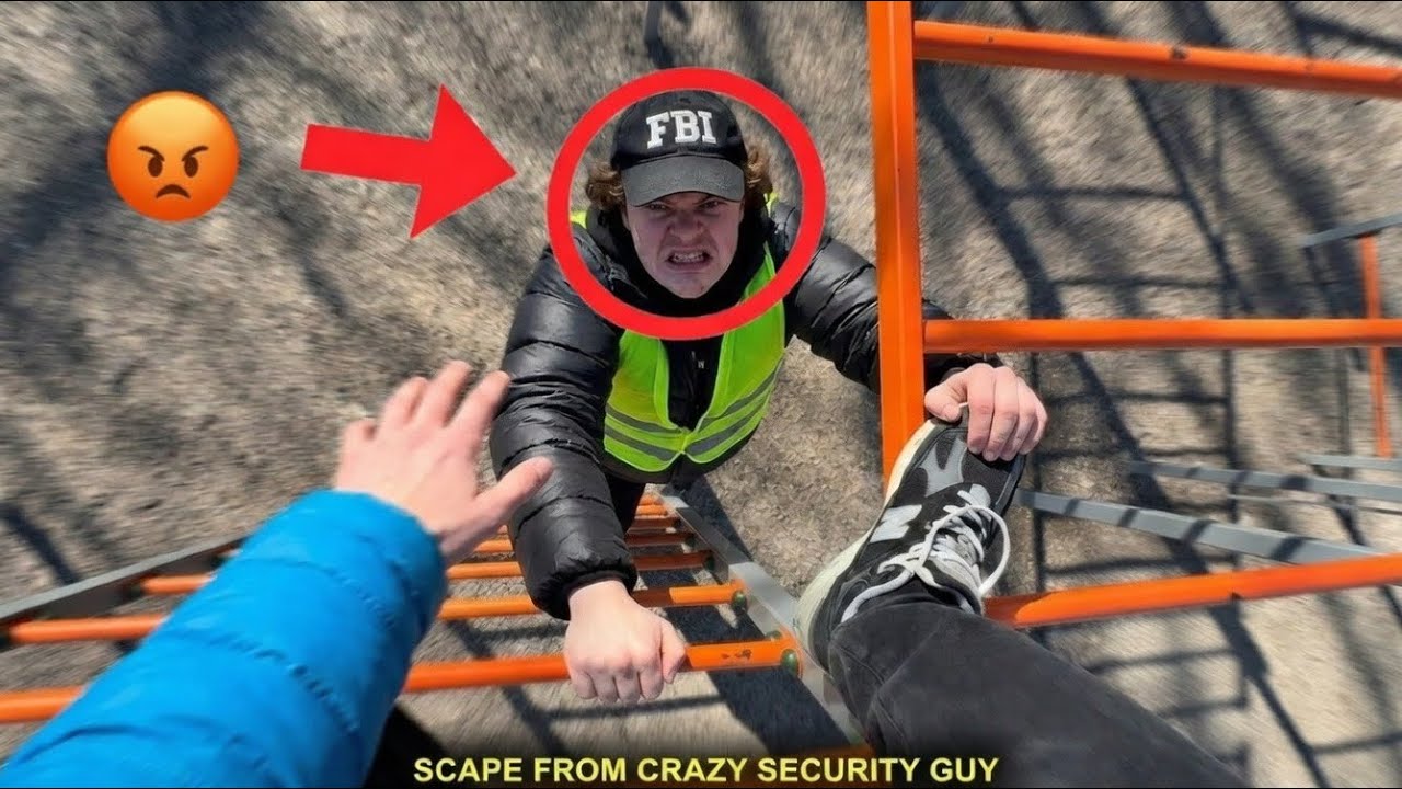 ESCAPING FROM CRAZY SECURITY😡 IN PARK pov 😱🤯‼️