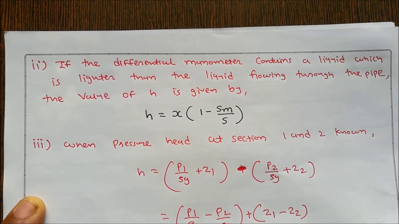 how to solve venturimeter problem/GTU/GATE