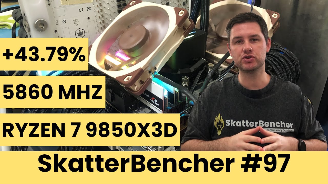 Ryzen 7 9850X3D Андервольт и разгон до 5860 МГц | СкэттерБенчер #97
