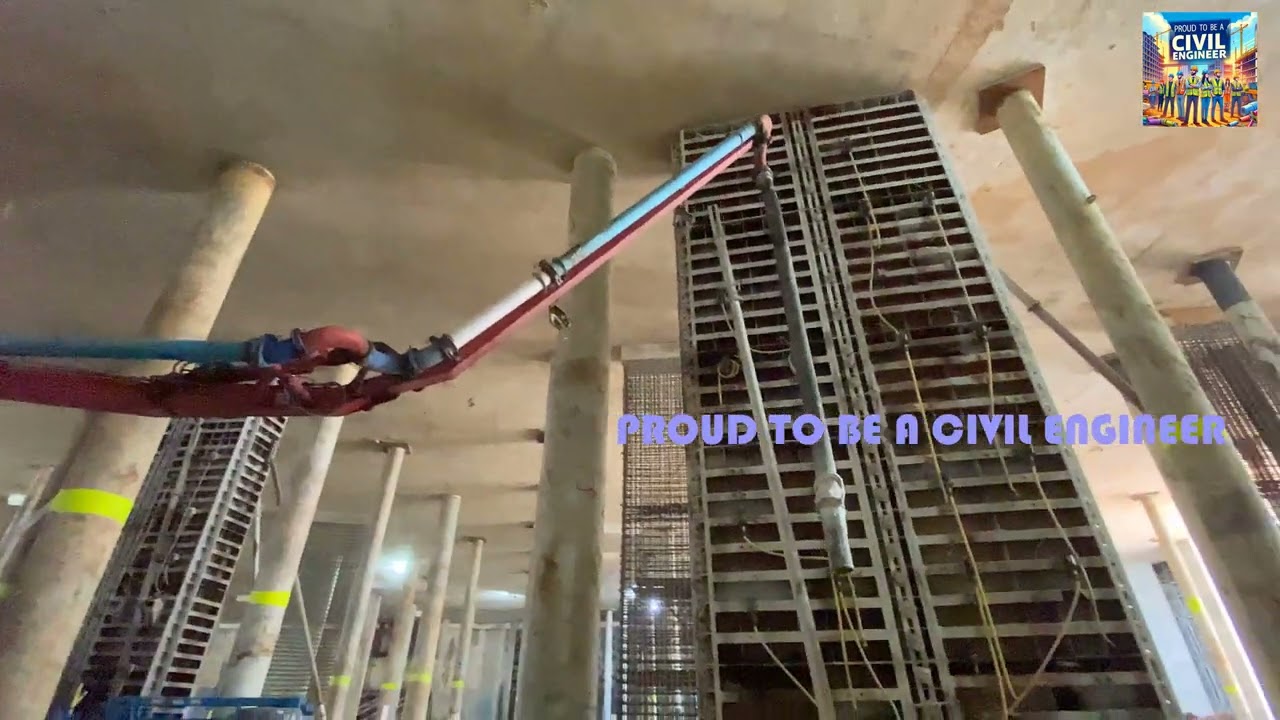 Concreting of larger column with innovative way | Civil Engineering | Structural Engineering