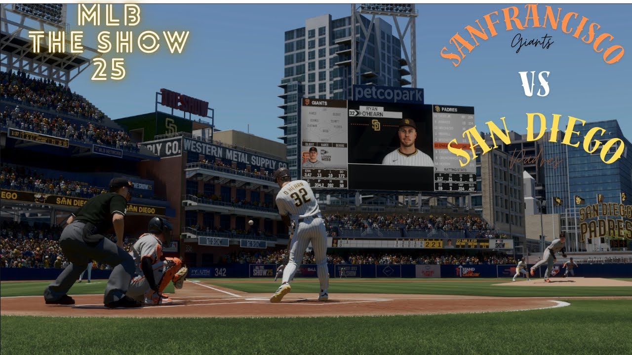 4K/MLB The Show 25 - San Diego Padres VS Sanfrancisco Giants /геймплей - PS5
