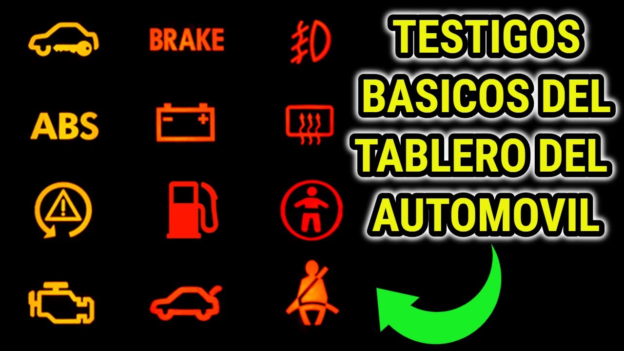 Significado de las  LUCES del Tablero - ⚠⚠ Testigos del Salpicadero del Coche ⚠⚠