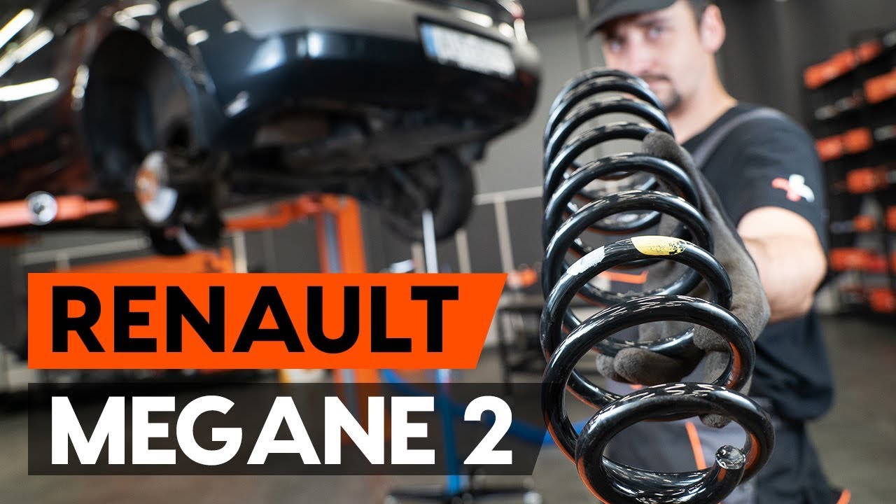 How to change rear springs / rear coil springs on RENAULT MEGANE 2 (LM) [TUTORIAL AUTODOC]