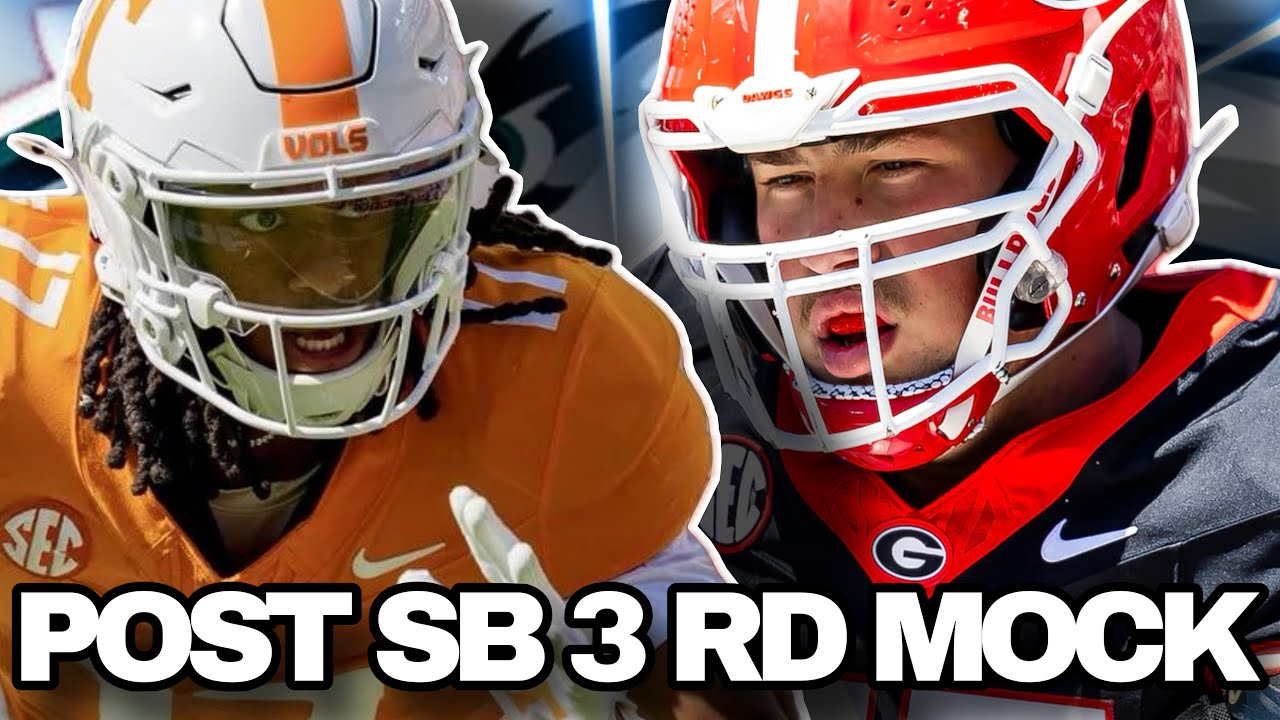 TACKLE OF THE FUTURE AT 23?! My Post SB 3 Round Philadelphia Eagles 2026 NFL Mock Draft!!