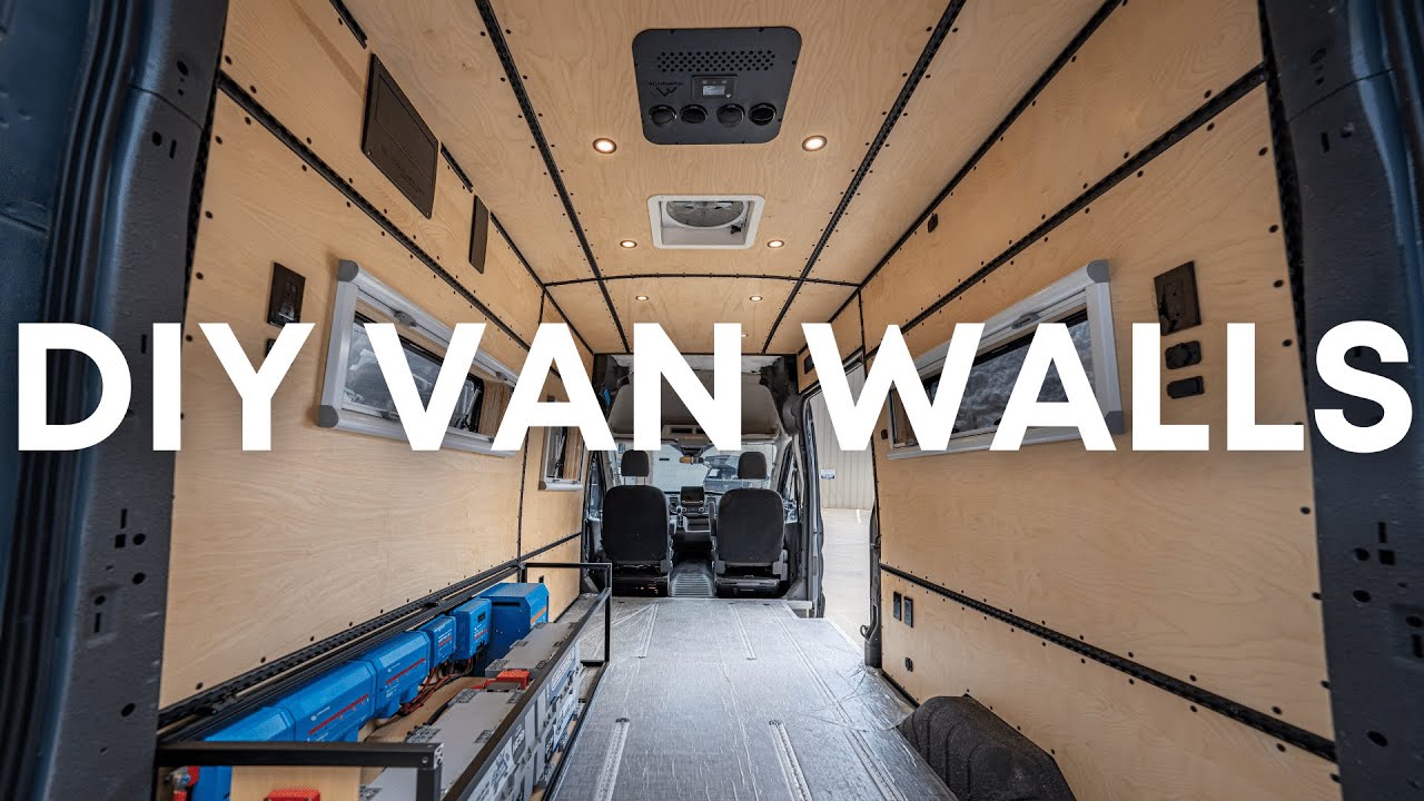 DIY CAMPER VAN WALLS W/ L-TRACK (100% from scratch)