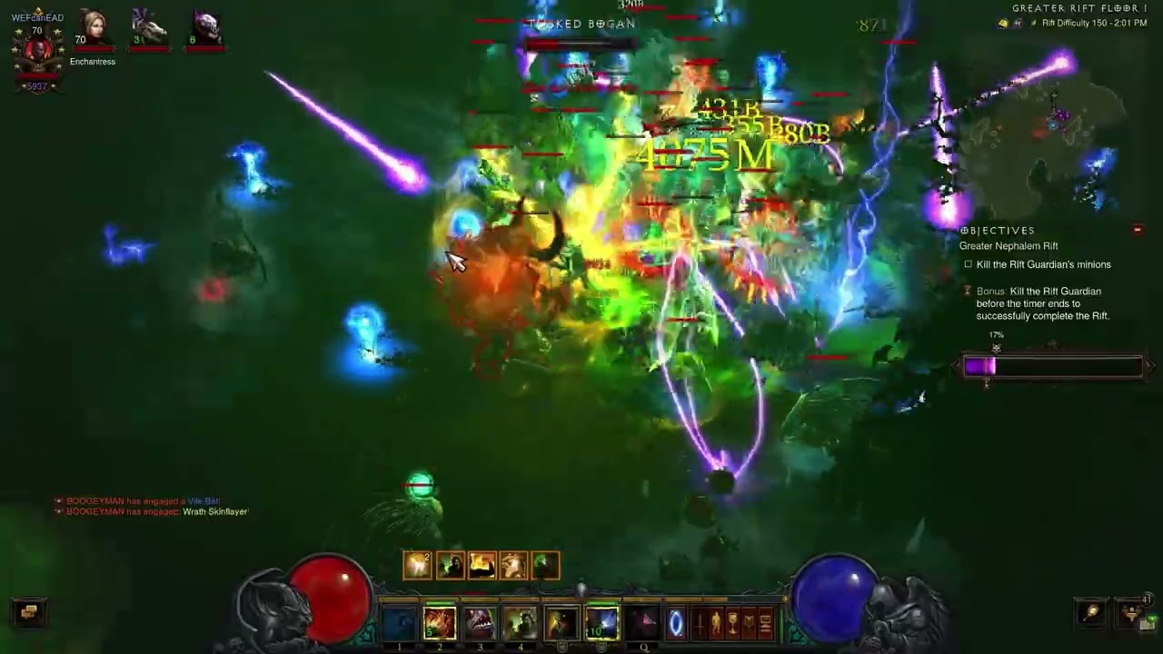 Diablo 3 Season 34 rank 2 world Witch doctor 4m 14sec With Helltooth Gargs