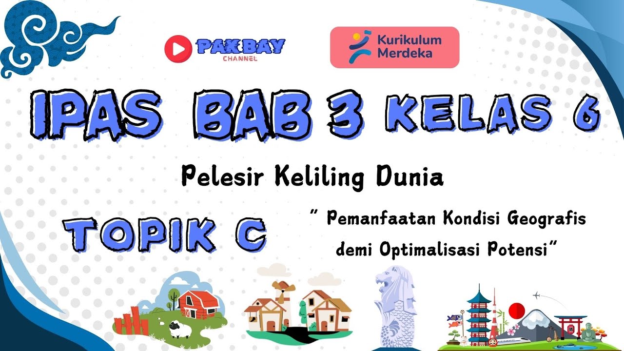 IPAS Kelas 6 SD Bab 3 Topik C : Pemanfaatan Kondisi Geografis Demi Optimalisasi Potensi