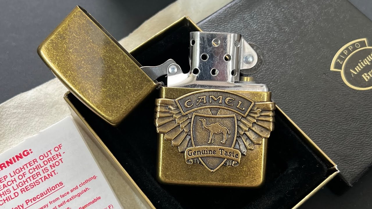 Zippo Antique Brass Camel năm 1996 