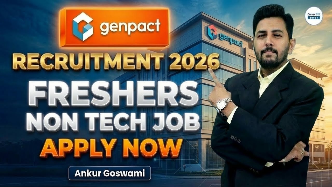 GENPACT RECRUITMENT 2026 Freshers | Non Tech Job Opportunity | Apply Now 🔥 | By Ankur Sir