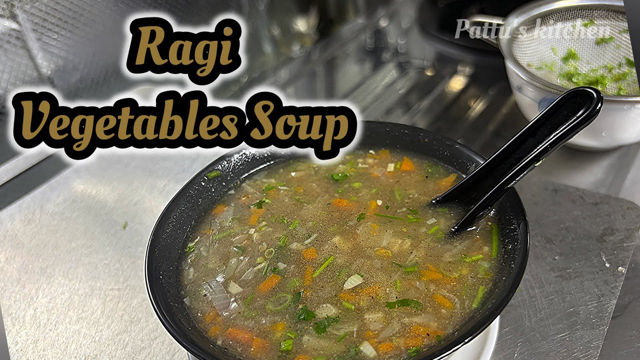 How to make Ragi Vegetables Soup recipe in Tamil Healthy recipe | Healthy Ragi Soup | #ragisoup 