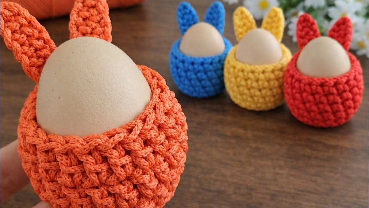 AMAZİNG 👌 This Macrame Bunny Egg Cozy Is Perfect for Easter 🐰🥚✨