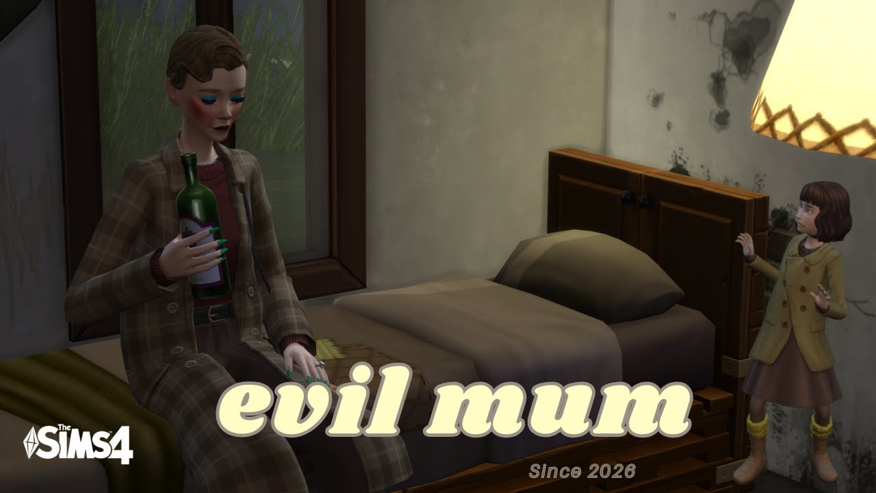 THE SIMS 4 - EVIL MUM - widowed and miserable, does this sim love her nectar more than her daughter?
