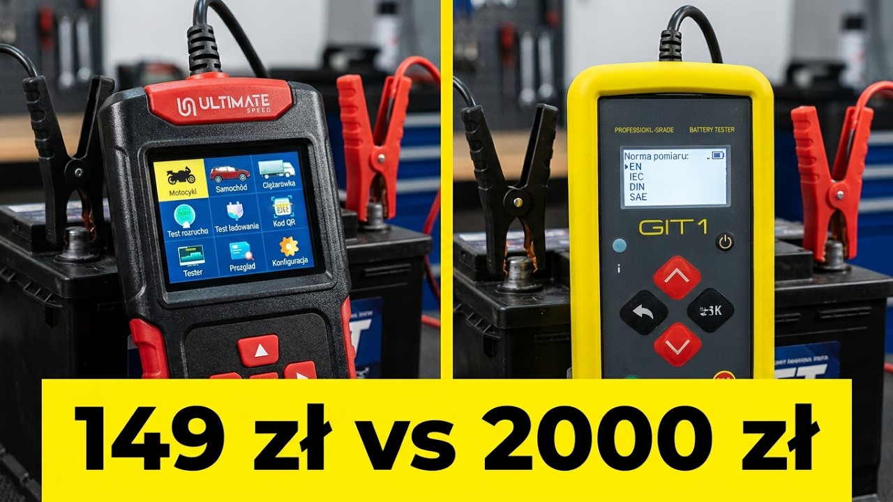 Tester za 149zł z LIDLA UltimateSpeed USBD1 A1 do akumulator&oacute;w i nie tylko. Test por&oacute;wnawczy. S7E026