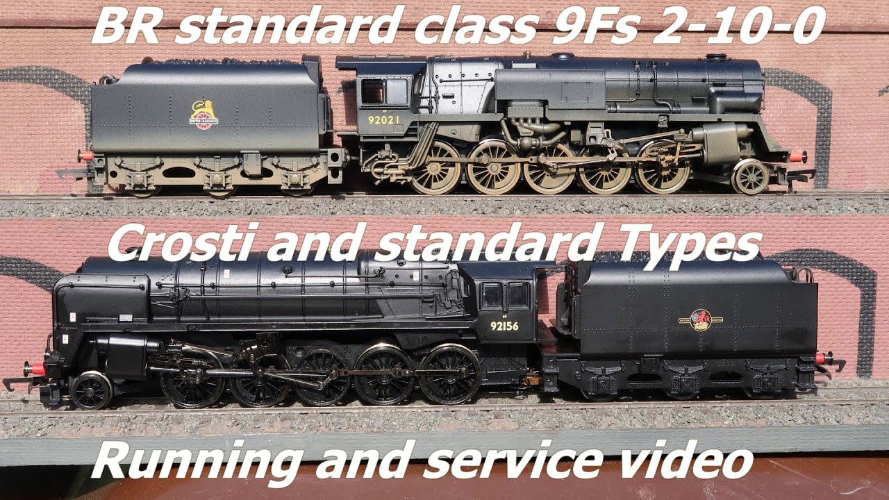 BR standard class 9Fs 2 10 0 Crosti and standard steam locomotives compared