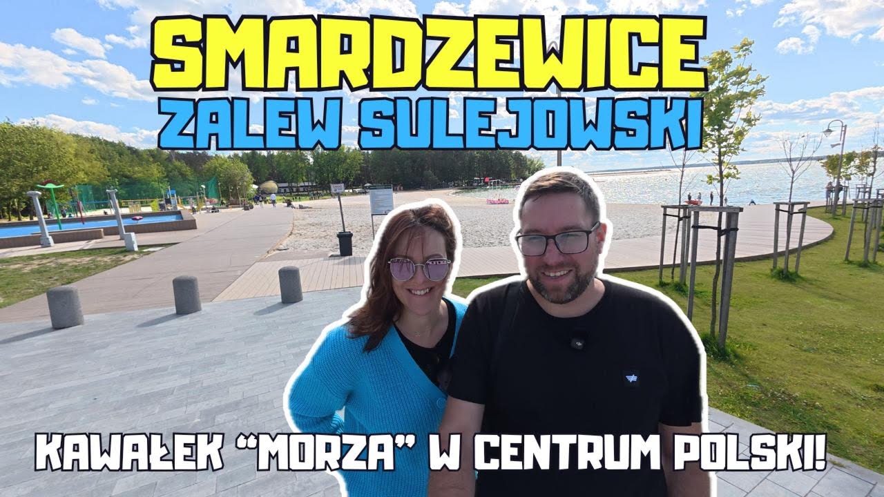 Smardzewice i Zalew Sulejowski 🌊 Słoneczna plaża w centrum kraju! Vlog  + widok z drona 🚤☀️ #vlog