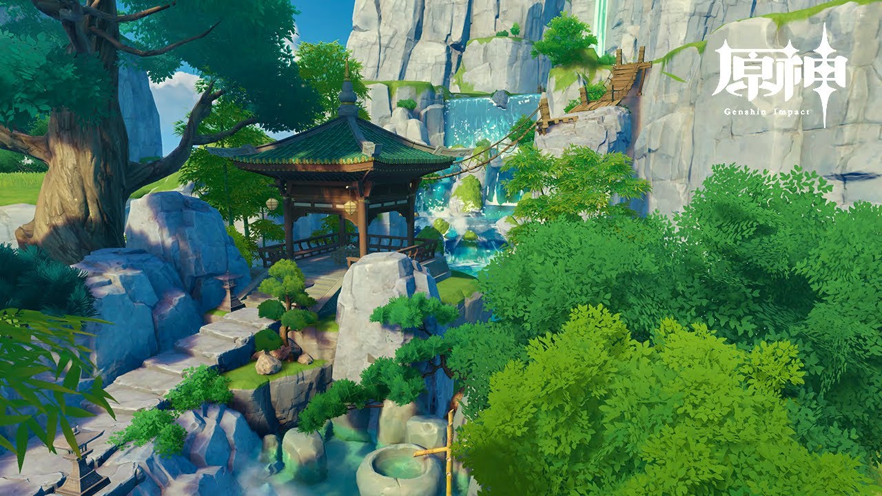 [Genshin] 🌿Bamboo Breeze Pavilion | Serenitea Pot Design | 原神[塵歌壺]