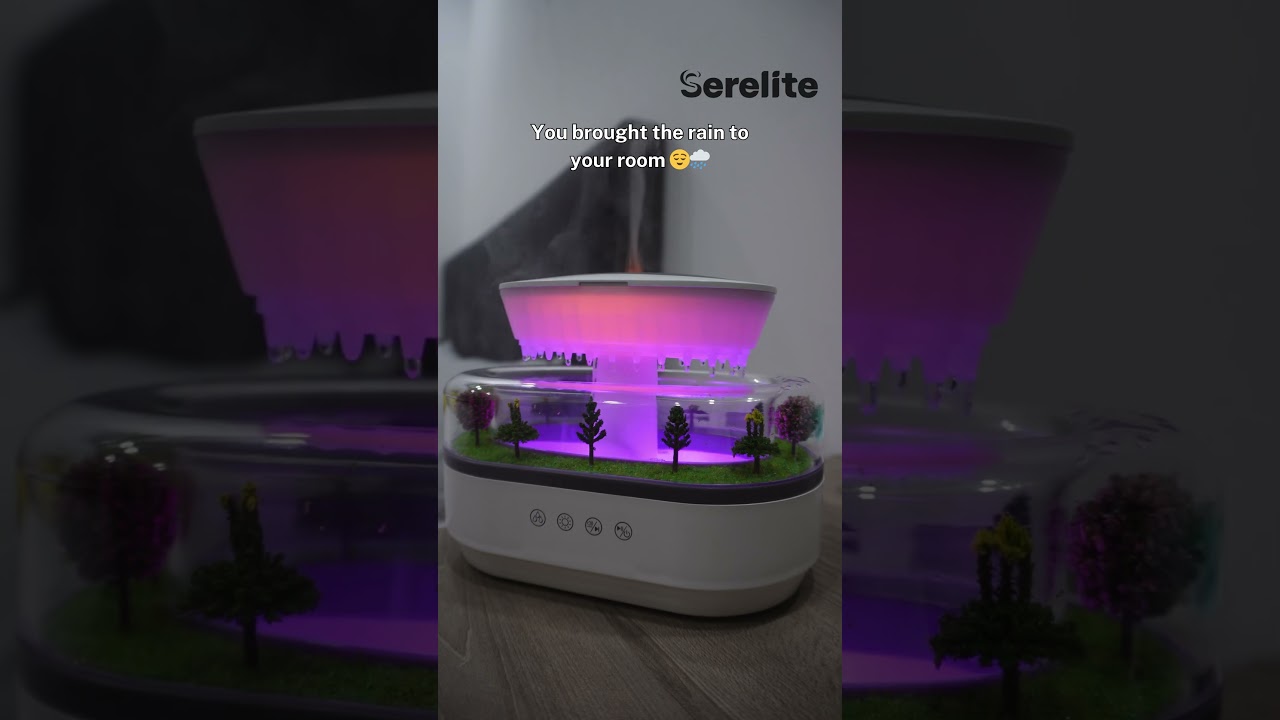 If you love the sound of rain, you need this #serelite #Humidifier #rain  #sleep #shorts #asrmsounds