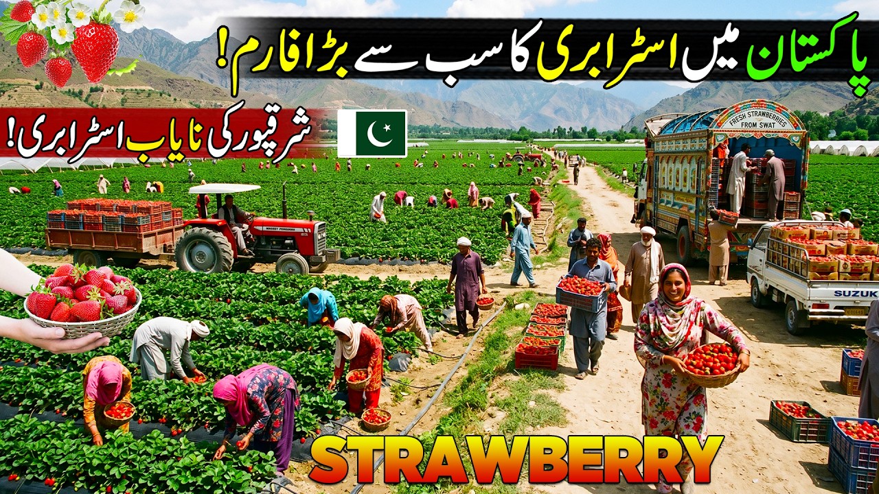 This is Pakistan's New Billion Dollars Industry | Strawberries Farming in Pakistan ? Strawberry Farm