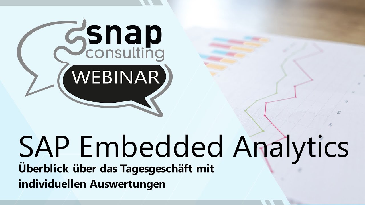 SAP Embedded Analytics | snap Webinar | 14.09.2021