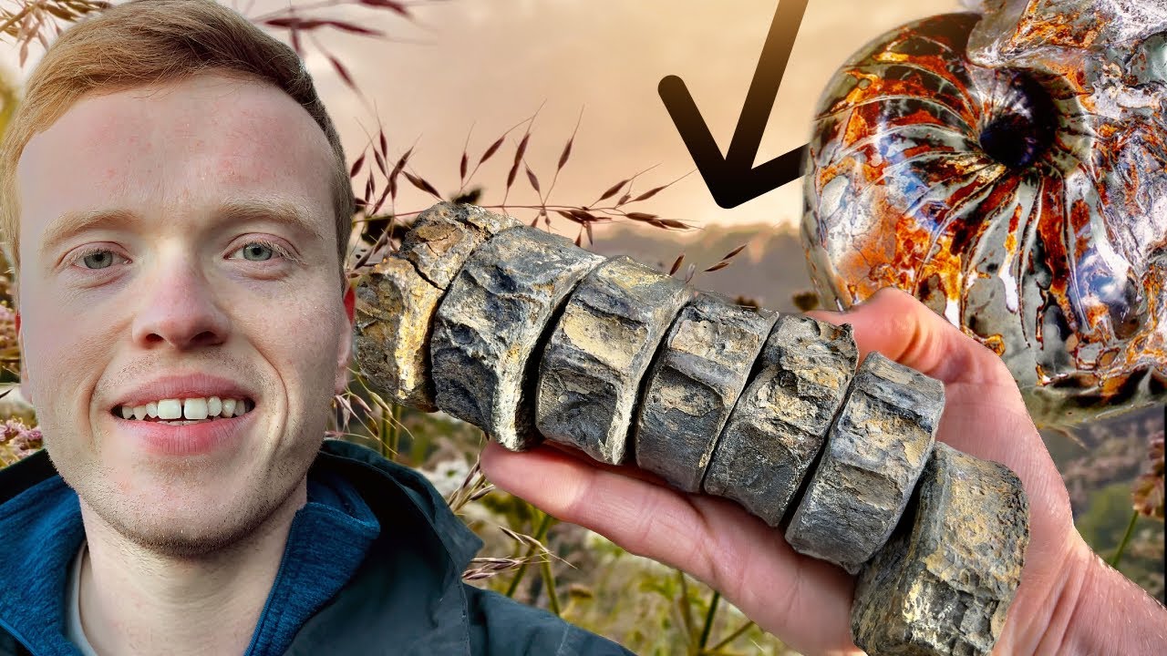 GOLDEN Nautilus, Ichthyosaur VERTEBRAE! 3 Day EPIC Hunt! | Fossil Hunter
