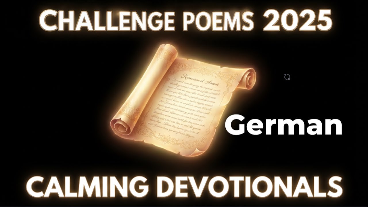 Relaxing Christian Poetry Compilation | 2025 Devotional Challenge Poems (German)