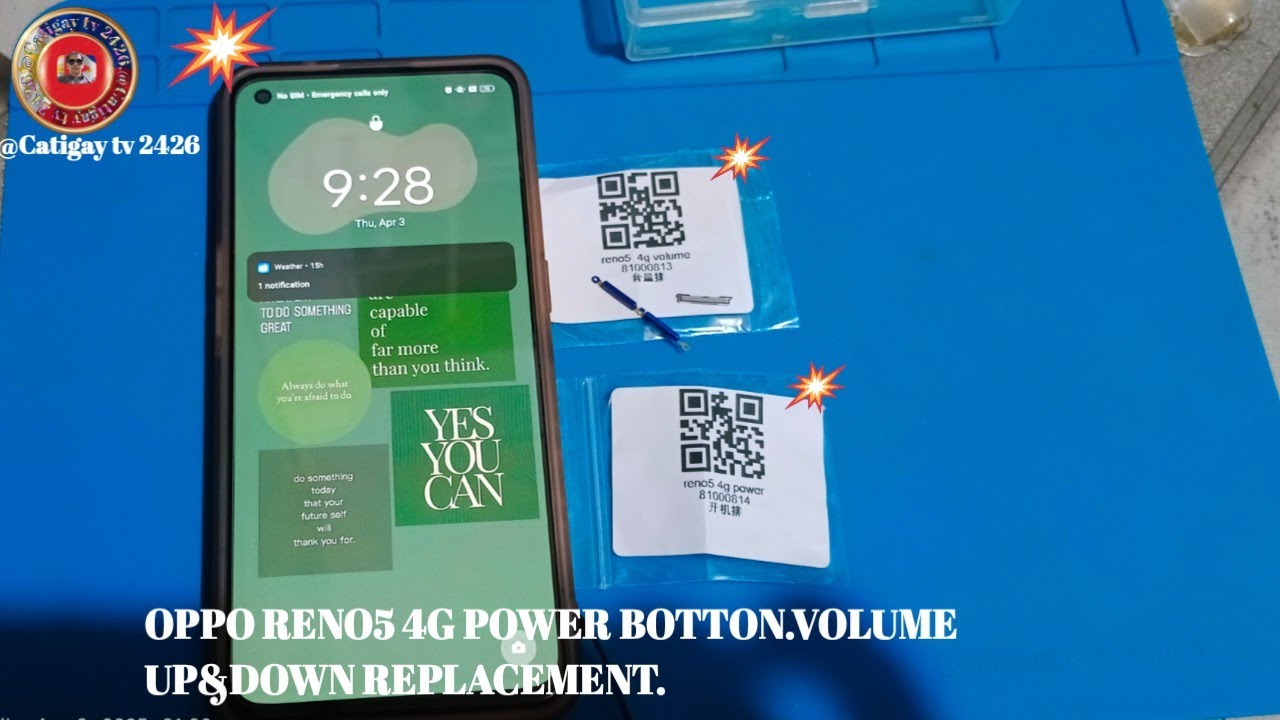 OPPO RENO5 4G POWER BOTTON VOLUME UP&DOWN REPLACEMENT.