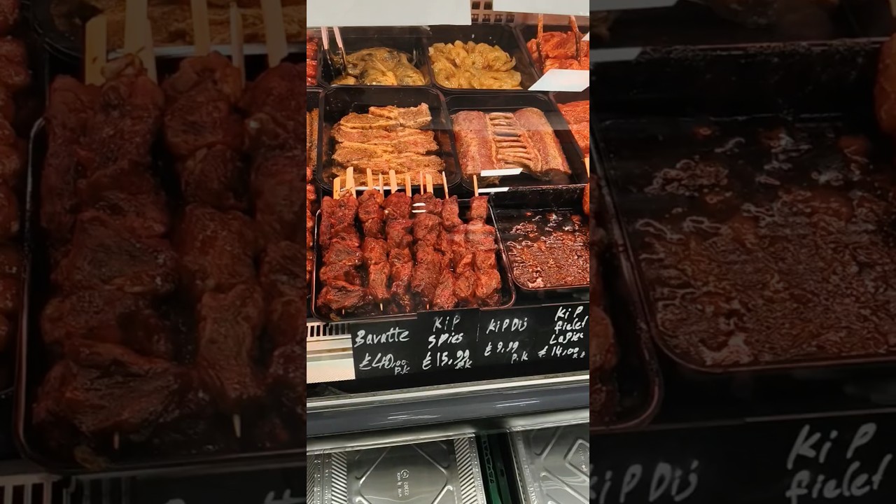 Juicy Chicken & Mutton Sticks Display🥩 | Fresh and Tender Meat Sticks! #MeatShop #shorts #Viral