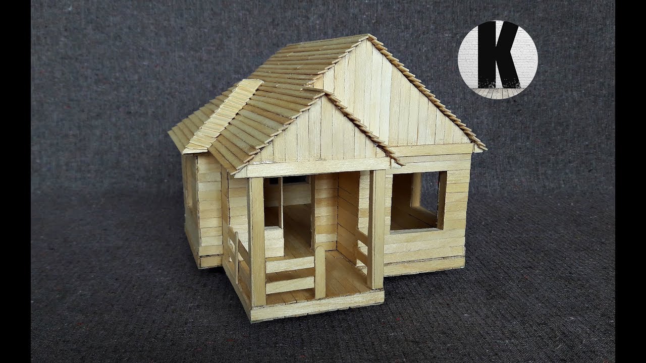 Как сделать дом из палочек? / How to make a house of sticks?