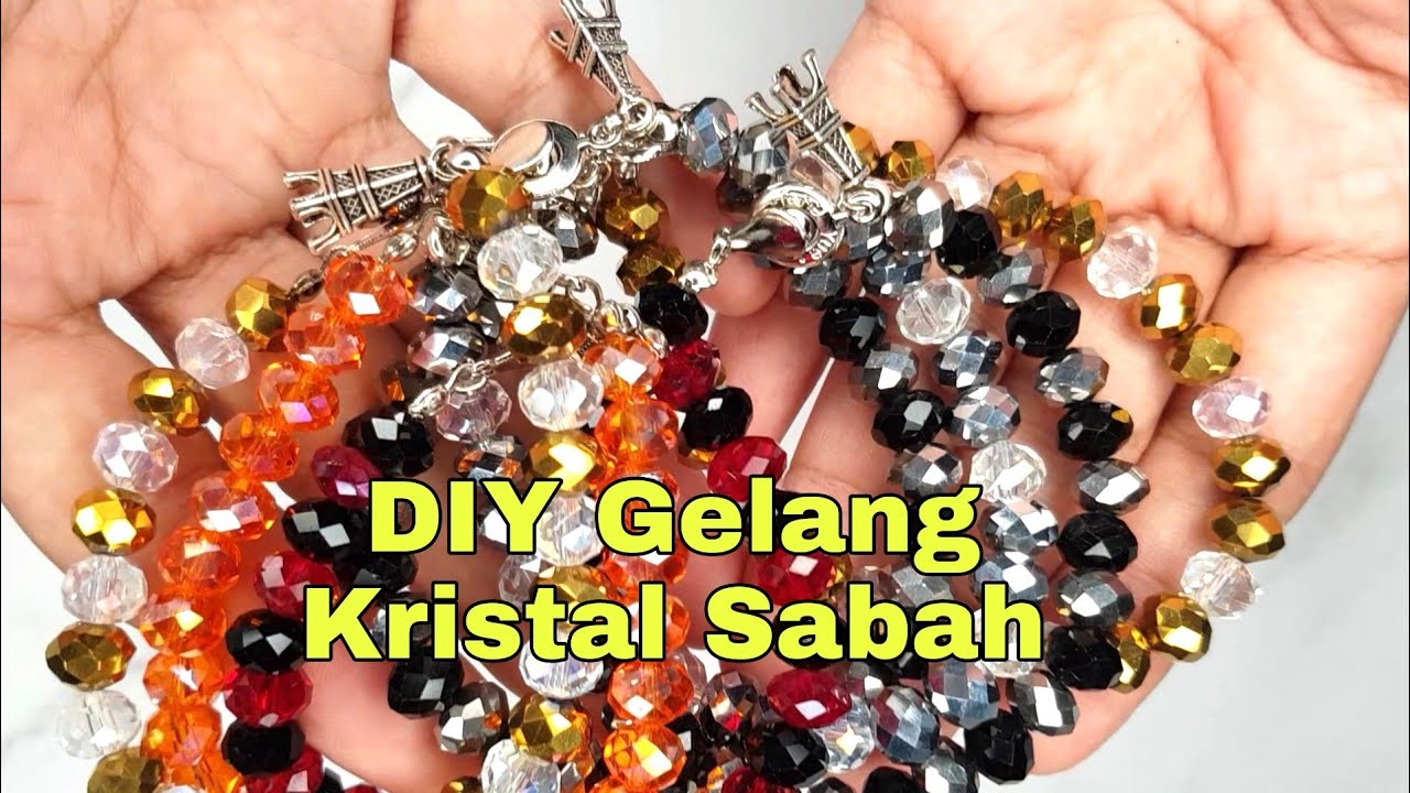 DIY || Cara buat gelang kristal sabah simple dan cantik | Rahsia Berniaga Kristal sabah
