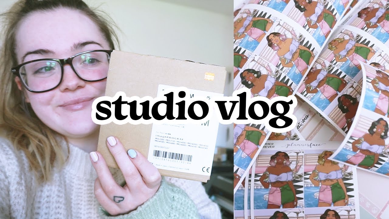 STUDIO VLOG #25 | 2 Weeks In 1 & Making Progress With The Graphtec Cutter! | Plannerface