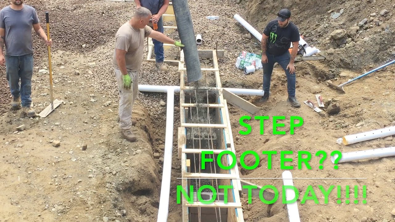 ICF walk out basement drop footer. (EASY FROST PROTECTION!!!)