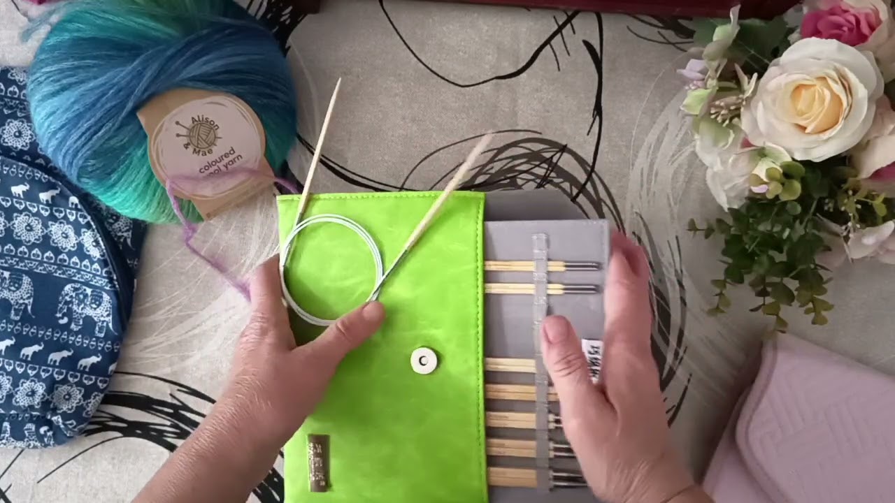 Ответ на комментарий и покупки с Китая!! Пряжа Coloured wool yarn , спицы кубические бамбук 🧶