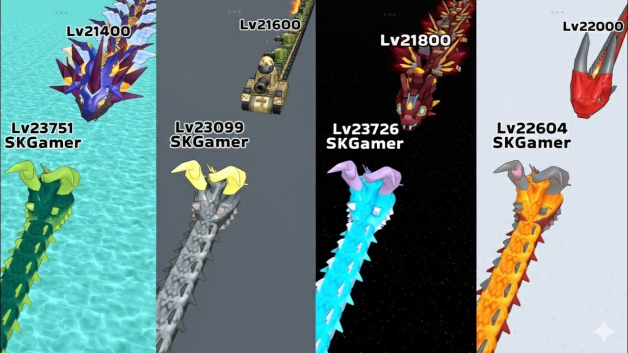 IMPOSSIBLE Levels! 😱 Snake Clash.io 21400–22000 💀 New Boss Battles & Skins 🐍 #12