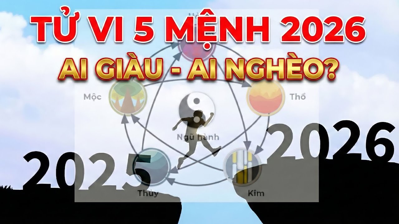 Vận Hạn 5 Mệnh (Kim Mộc Thủy Hỏa Thổ) Năm 2026: Mệnh Nào Đổi Đời Thành Tỷ Phú, Mệnh Nào Trắng Tay?