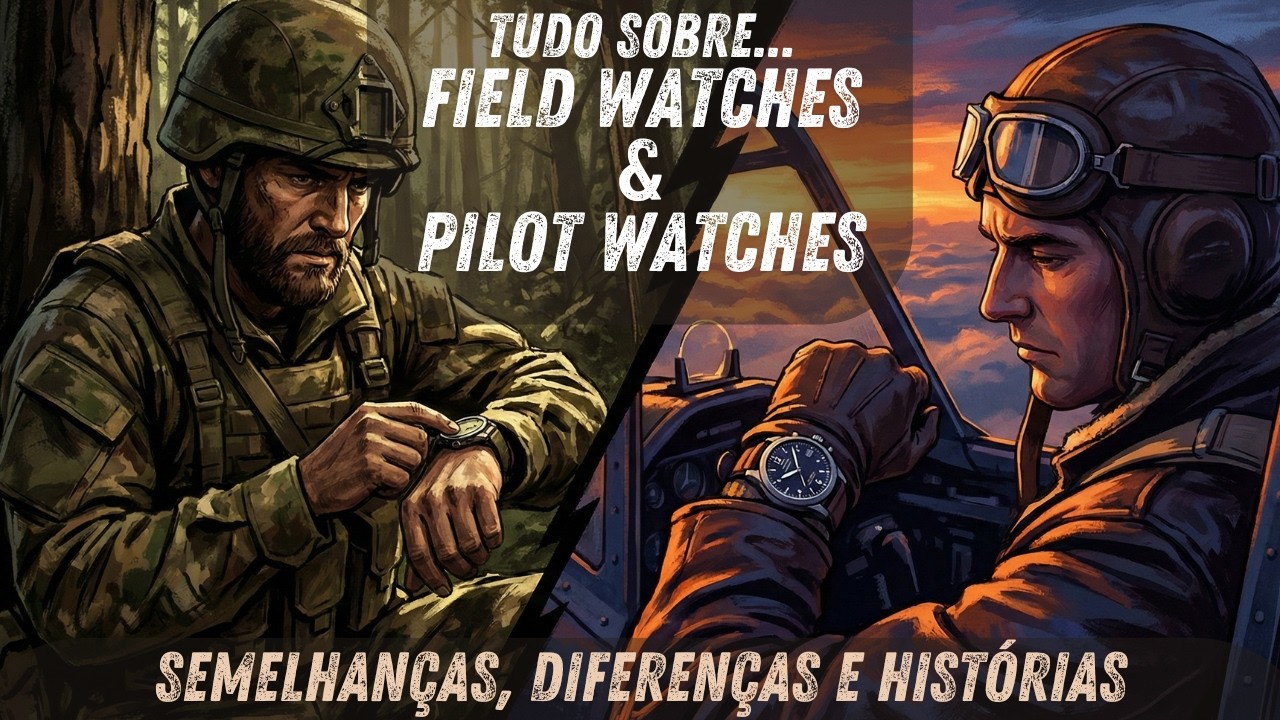Field Watches e Pilot Watches - Tire suas dúvidas sobre semelhanças e diferenças