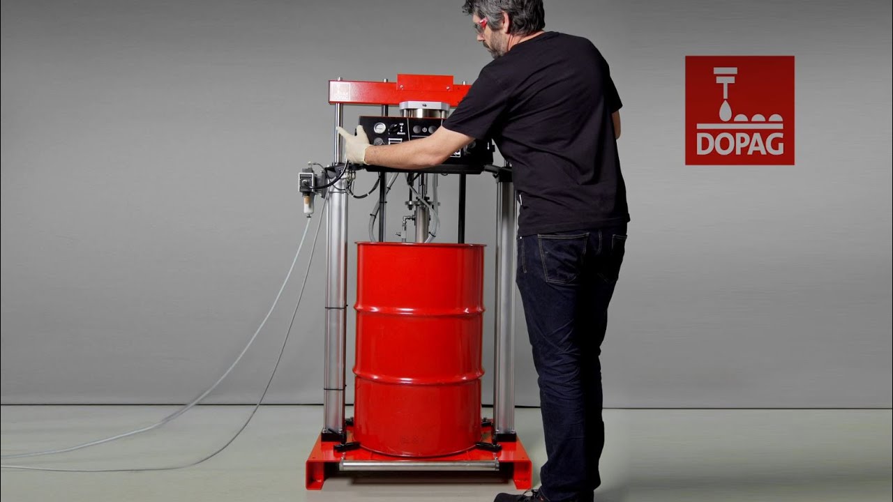 Drum pump P200 GL 2H for adhesives and sealants: commissioning and drum change