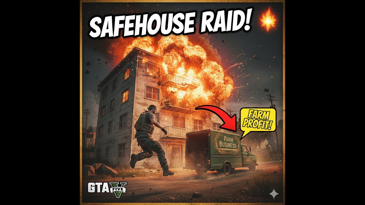 RAIDING THE SAFEHOUSE! 💥 GTA Online Business Mission (High Stakes Delivery)