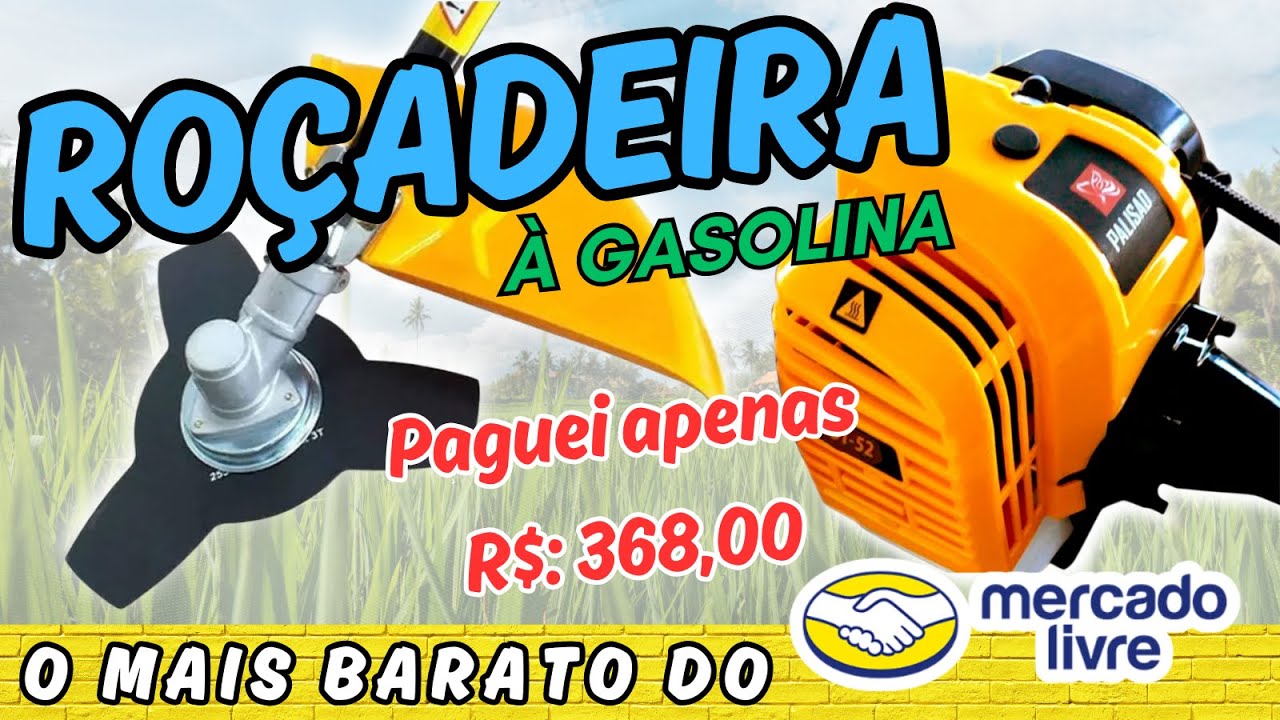 Roçadeira PALISAD DT-52CC à Gasolina Profissional 52cc 2t  - TESTAMOS PARA VOCÊ!