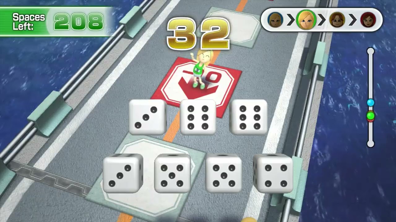 Wii Party U Highway Rollers - Peach vs Pauline vs Rosalina vs Daisy