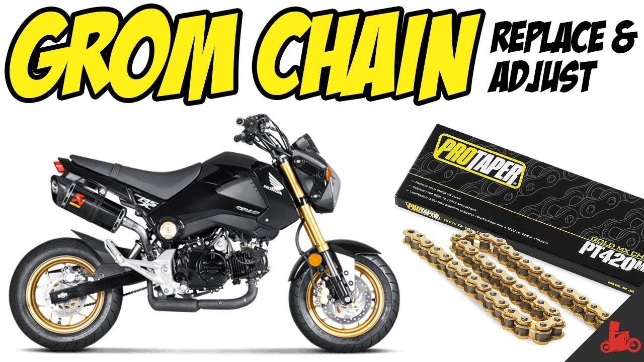 Honda Grom Chain Replacement + Adjustment