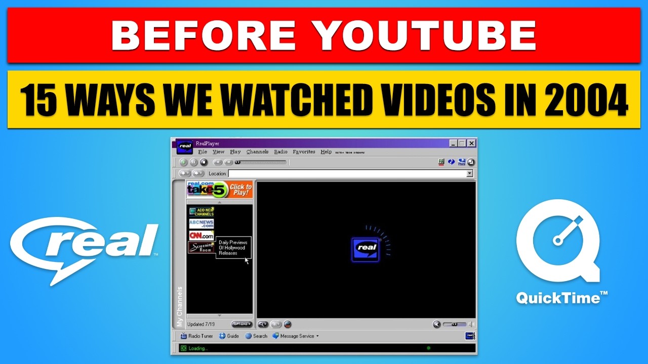 Before YouTube: 15 Ways We Watched Videos in 2004 (The Internet's Dark Age)
