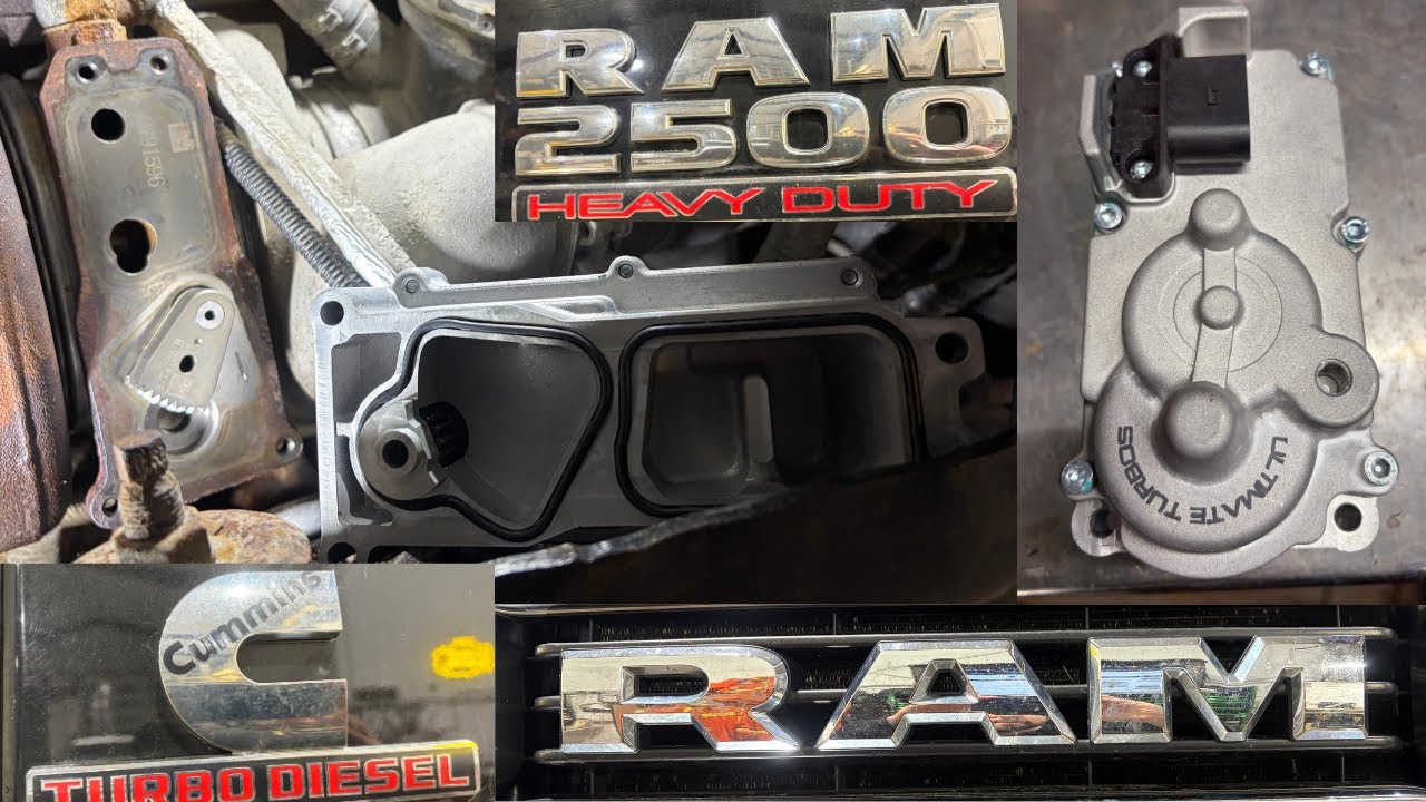 Замена актуатора турбонаддува для RAM 2500 6.7L 2018-2025 годов выпуска.