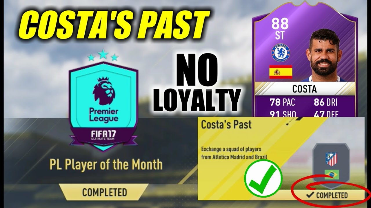 Costa POTM - COSTA'S PAST Cheapest Solution | Squad Building Challenge Guide | FIFA 17