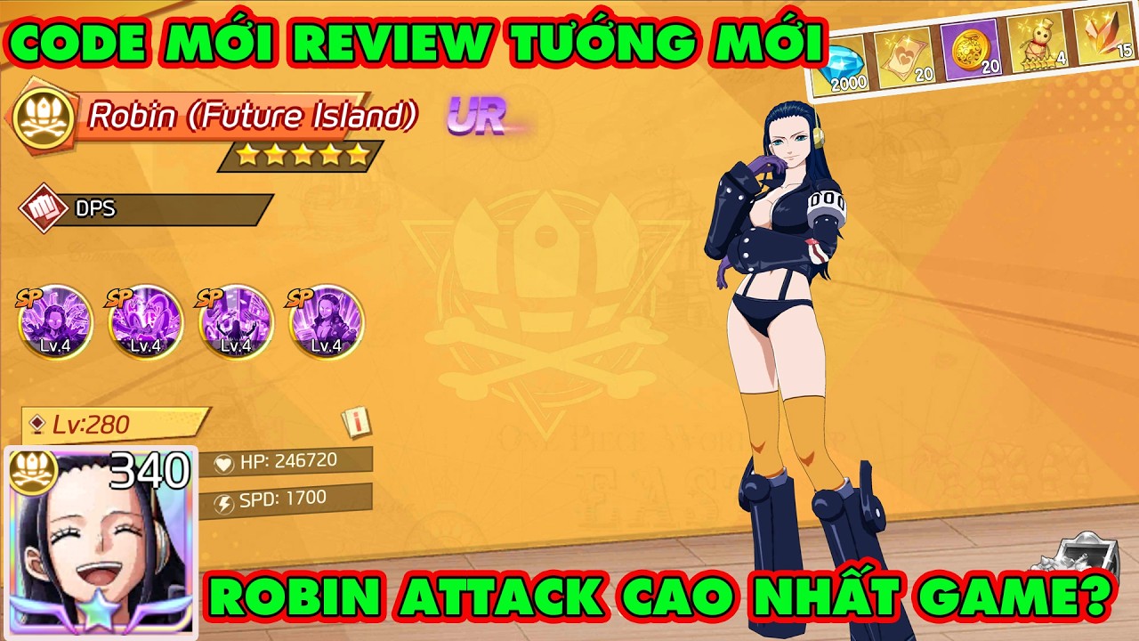 Haki Huyền Thoại - Review Tướng Mới Ra Mắt Robin Đảo Tương Lai Max SP  Và New Code Năm Mới