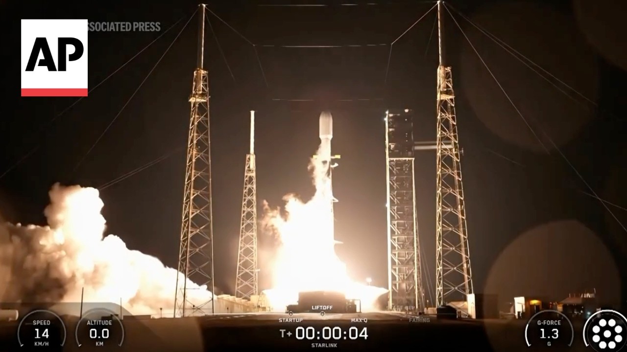 SpaceX Falcon 9 launch sends 29 Starlink satellites into low-Earth orbit