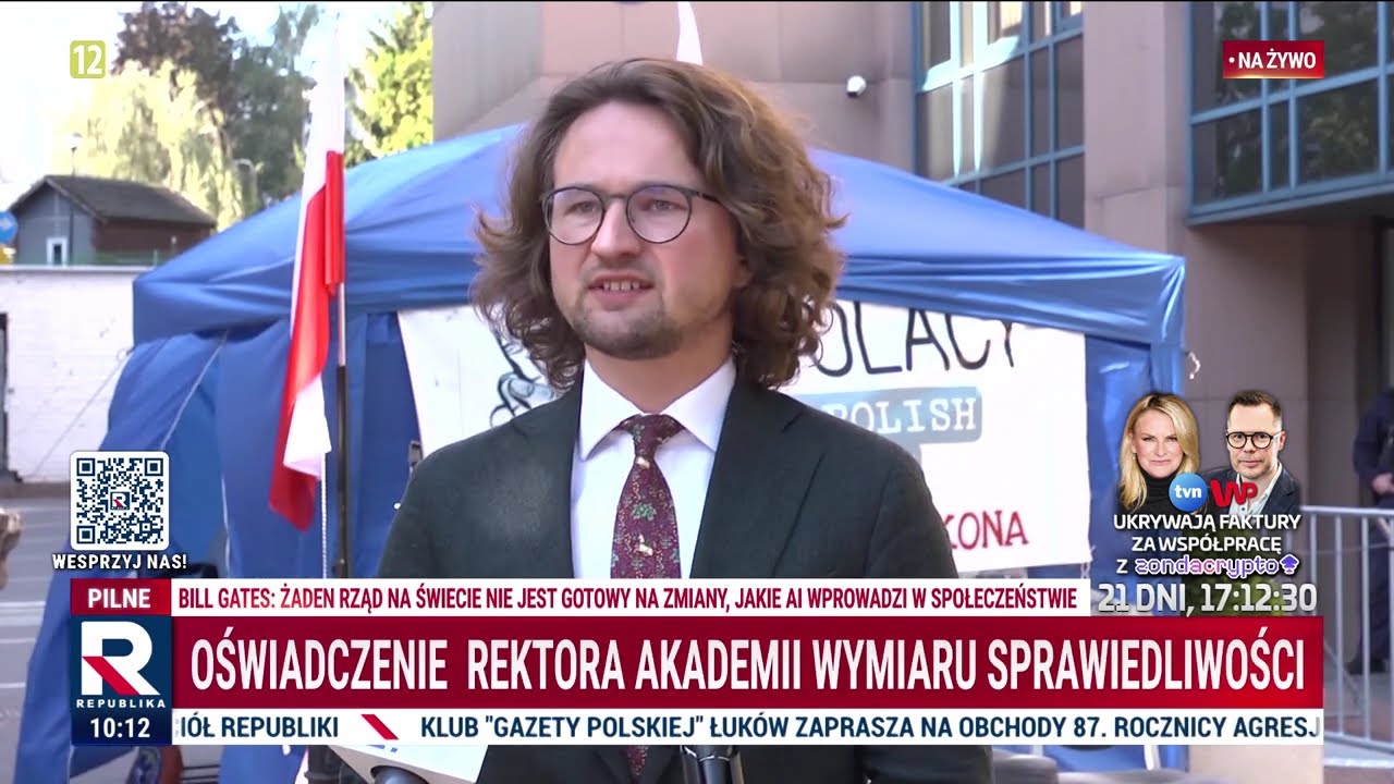 Na żywo z AWS!  ,,Bezprawne odwołanie ze stanowiska!'' Oświadczenie rektora Sopińskiego!