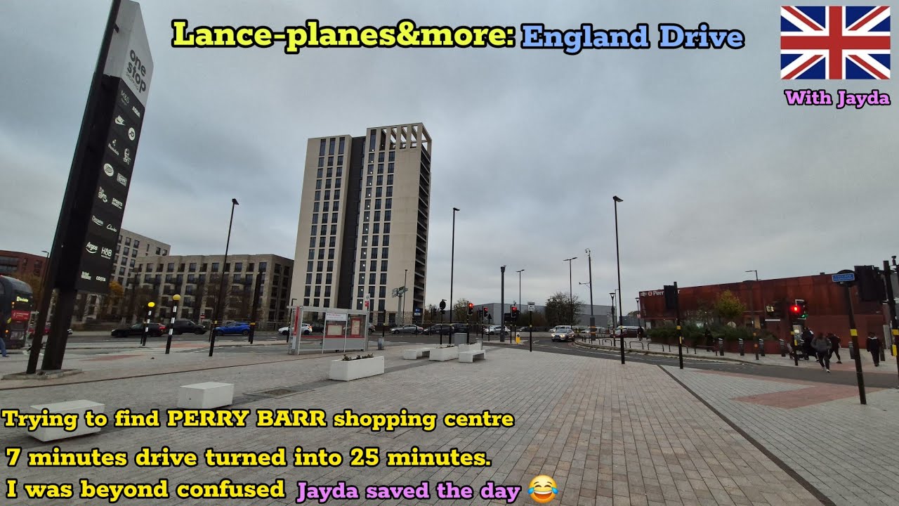 England Drive: Trying to find a shopping centre in Birmingham 🇬🇧. 9 minutes turned in 25. 🤡 at work